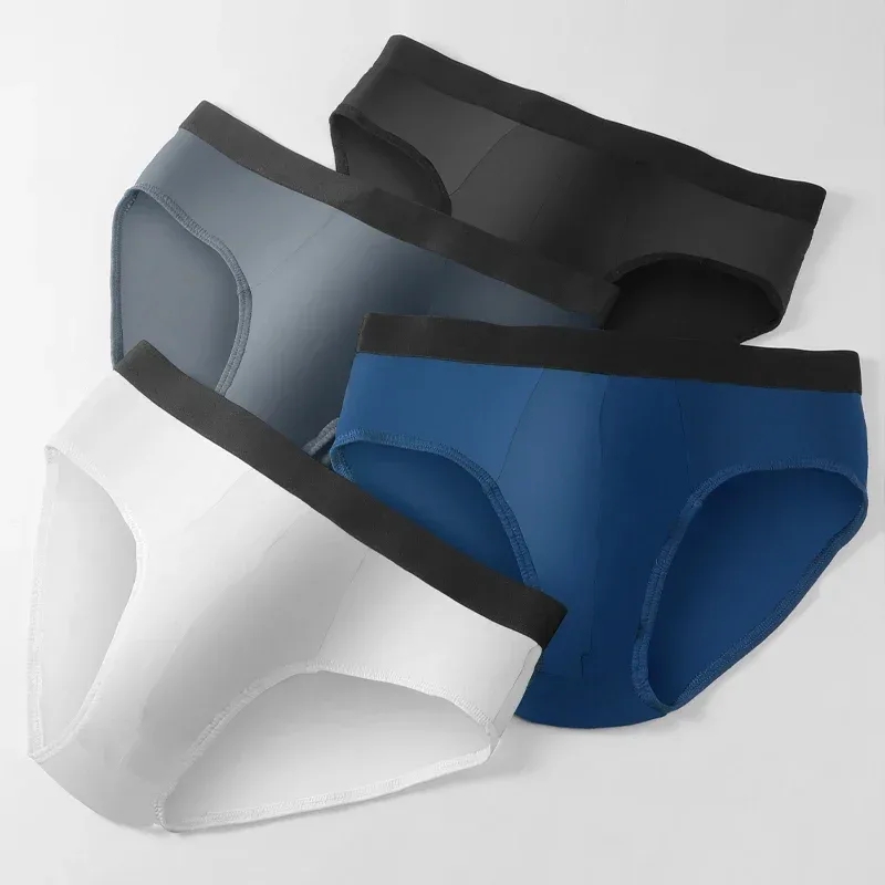 Men's all-cotton underwear for summer, thin pure cotton triangle pants, low waist, sexy underpants, oversized shorts