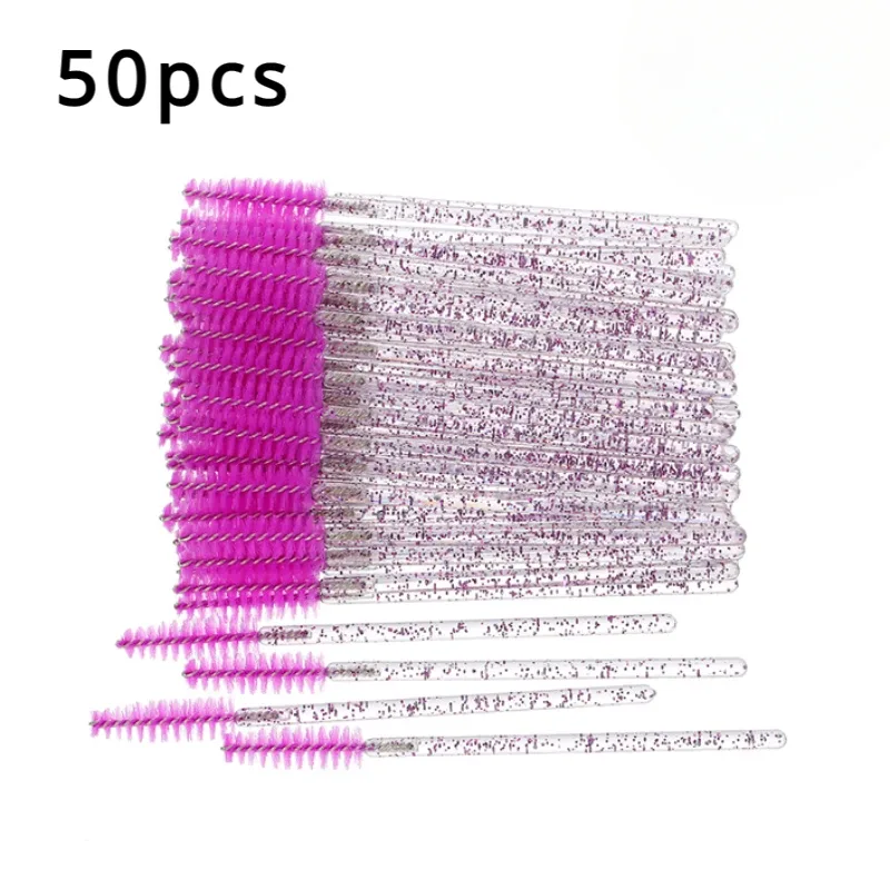 50/100/150 pçs escovas de cílios corretivo lash escova spoolies rímel varinhas aplicador para extensão de cílios conjunto de maquiagem laukiss