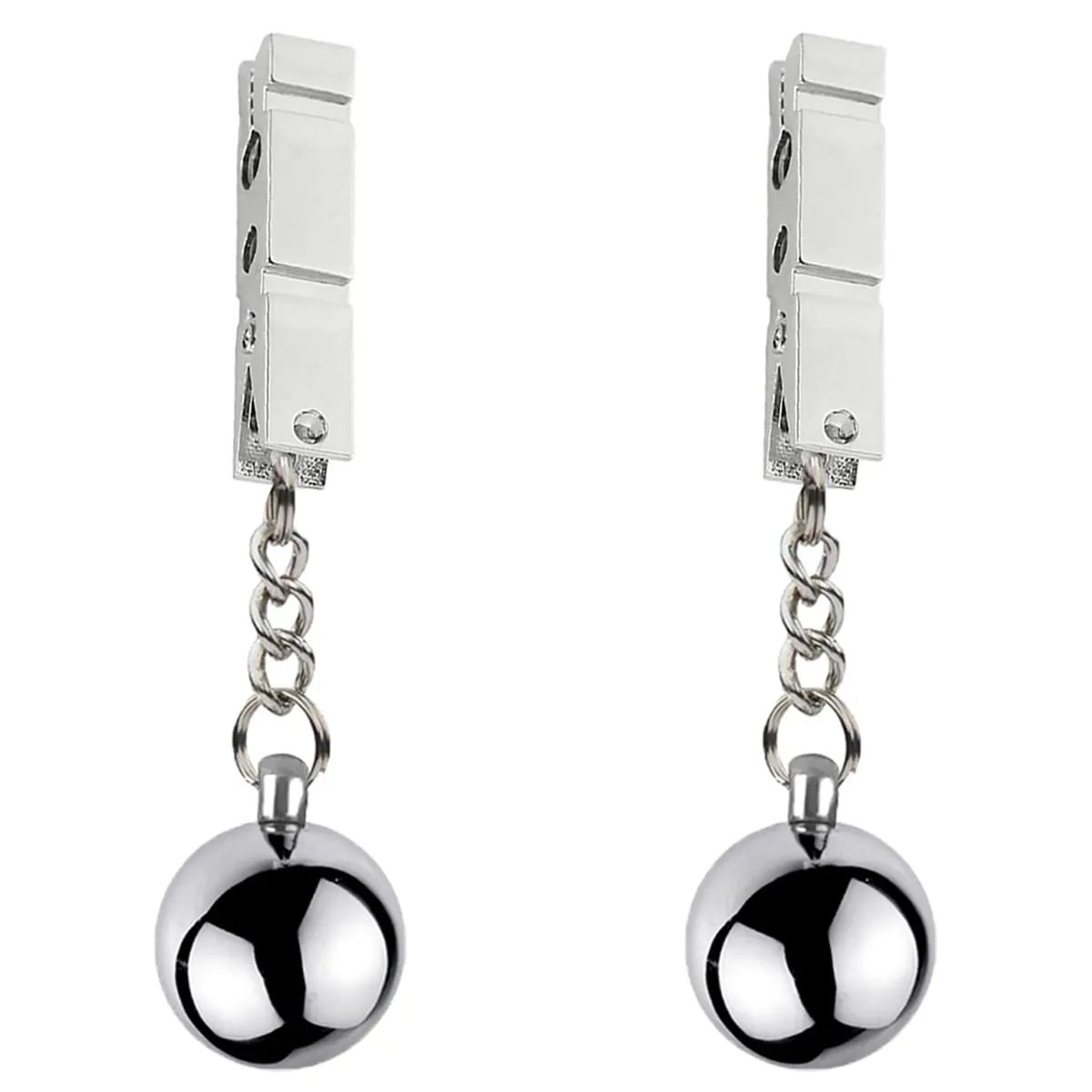 Clipes de braçadeira de mamilo pesado, estimulador de escravo de peso, clipes de metal com bola de peso, bondage, brinquedo sexual para mulheres