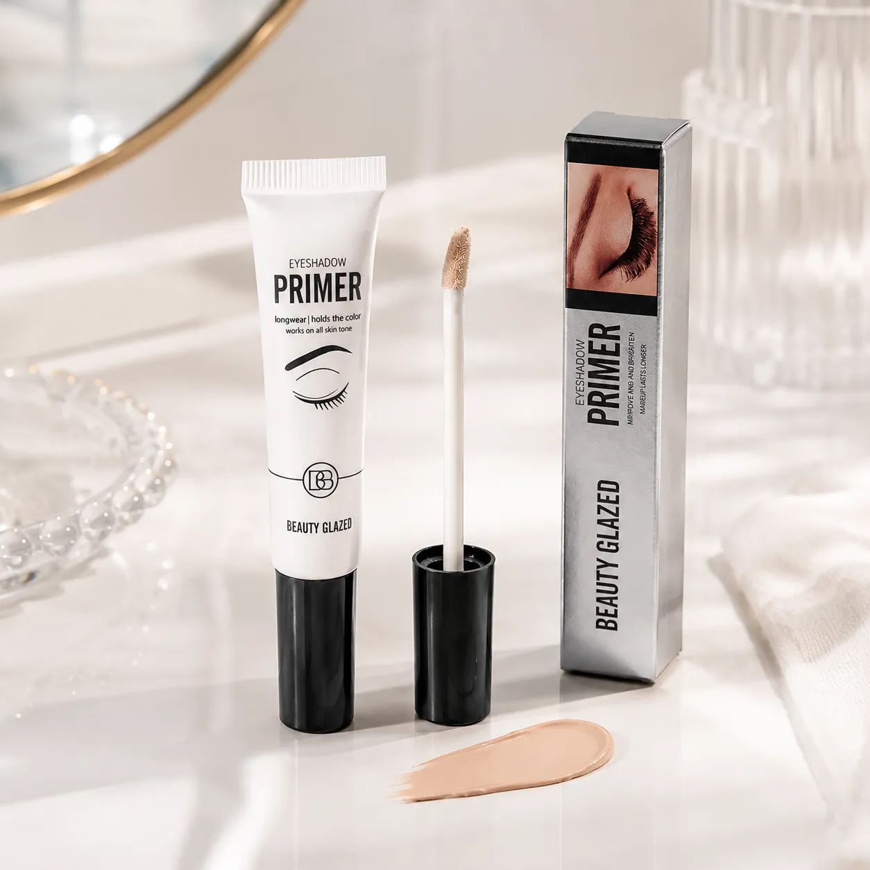 1pc sombra maquiagem primer suave & resistente ao vinco maquiagem dos olhos à prova dwaterproof água de longa duração usar sombra translúcida base de olho primer
