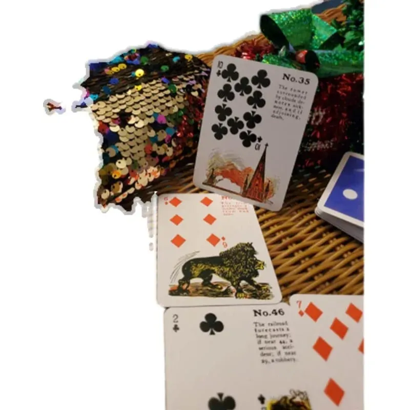 Cartas ciganas da fortuna da bruxa, baralho de tarô lenormand para iniciantes, jogo de cartas oracle, brinquedo de tabuleiro