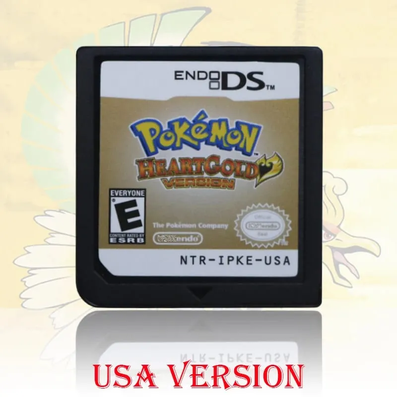 (USA EUR AUS) Pokemon Black White 1/2 Version High Quality Authentic 1:1 Replica DS Video Game Cartridge For DS 2DS 3DS Console