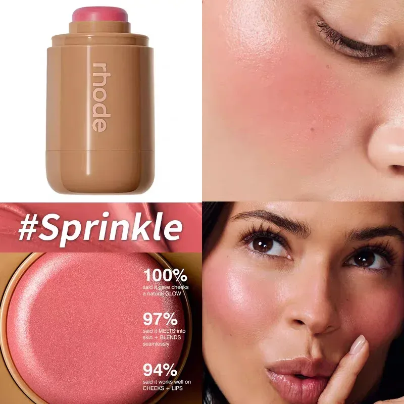 Maquiagem novo modelo reduzir inchaço olho remendo casca de banana picante marg caixa de suco bolso blush vara não-desvanecimento à prova dwaterproof água blush