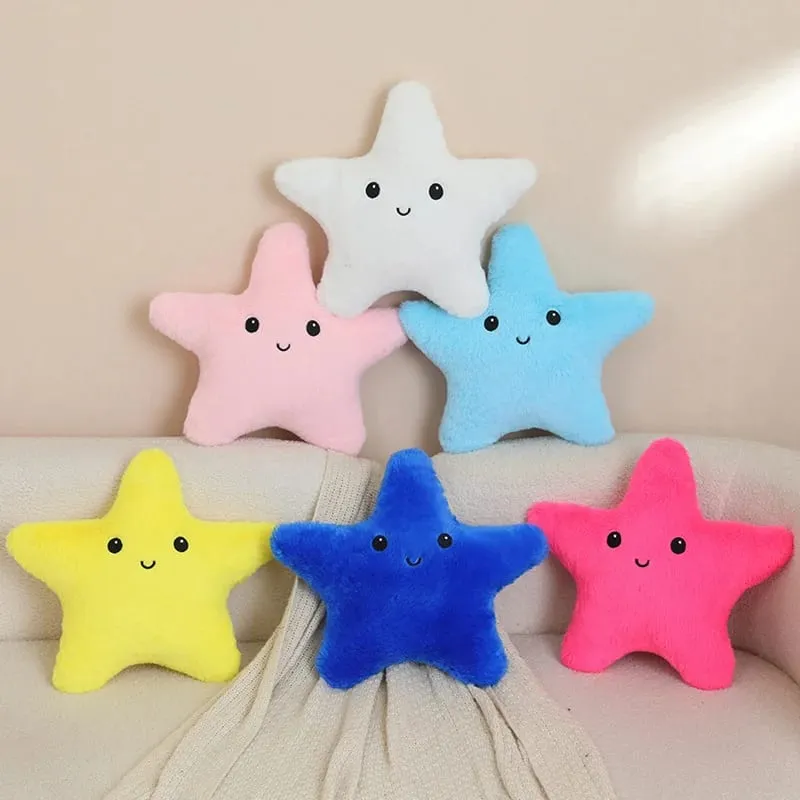 Ngôi Sao Năm Cánh Sao Biển Sang Trọng Sao Gối Nhiều Màu Sắc Ngôi Sao Nhồi Bông Sang Trọng Đồ Chơi Sofa Nhà Phòng Ngủ Đệm Quà Tặng dành Cho Bạn Bè