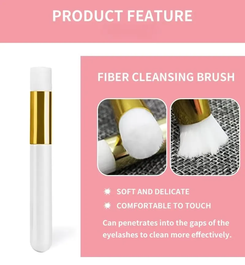 3 pçs escovas de limpeza de cílios lash shampoo escova para extensões de cílios nariz removedor de cravo profunda poros limpeza beleza maquiagem