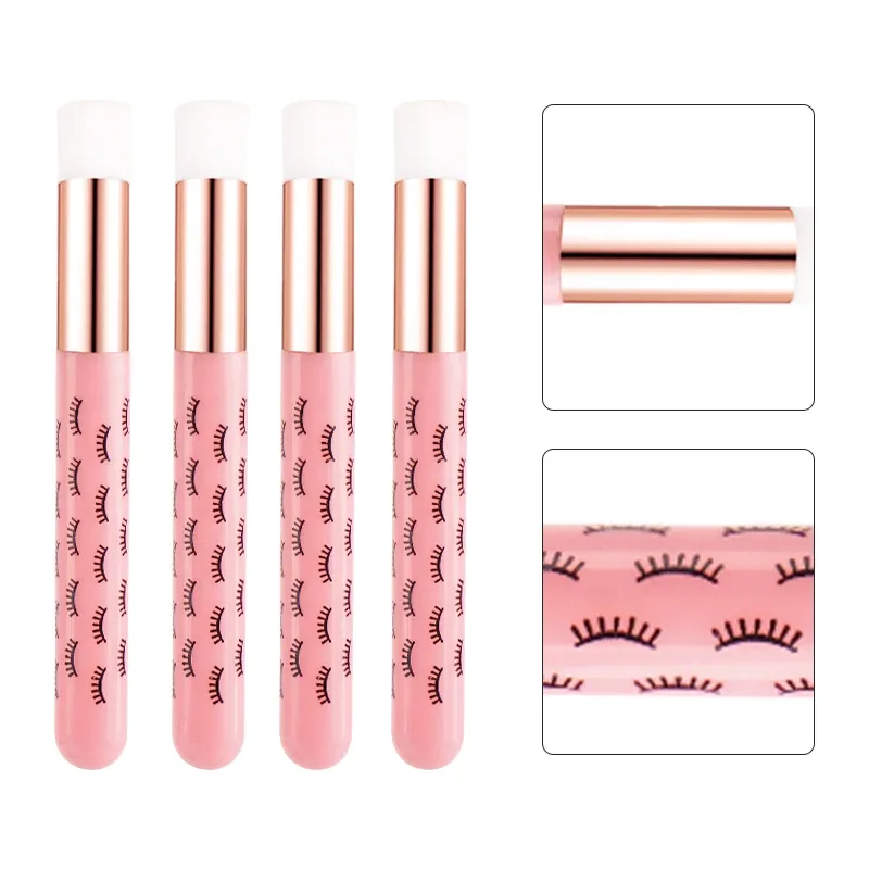 5pcs Eyelash Clean Brush Lash Shampoo Comb Hollow Eyelash Extensions Brush Peel Off Nose Pore Blackhead Remover Makeup Brushes