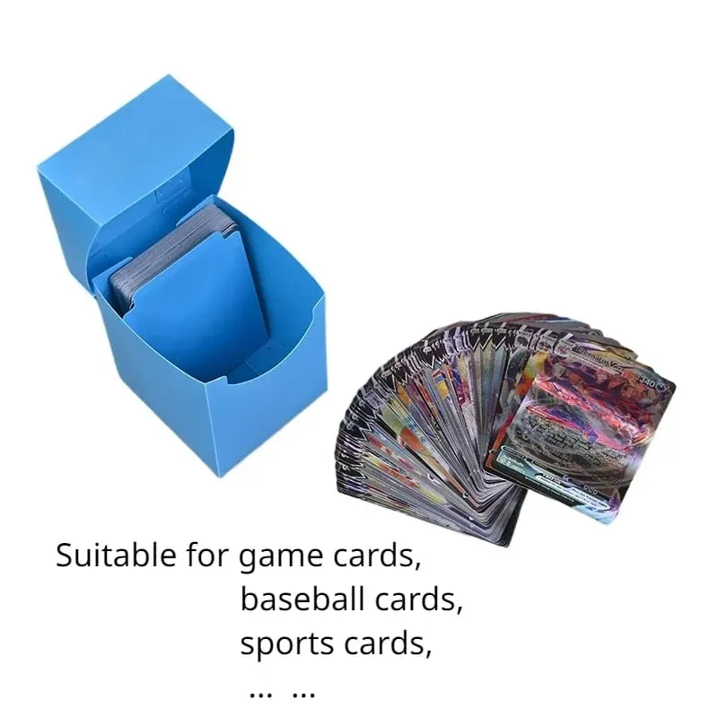 Caixa de cartões de negociação de baralho para mais de 100 jogos de beisebol caixa de armazenamento de cartão de jogo estojo de transporte para jogos de festa de família suprimentos