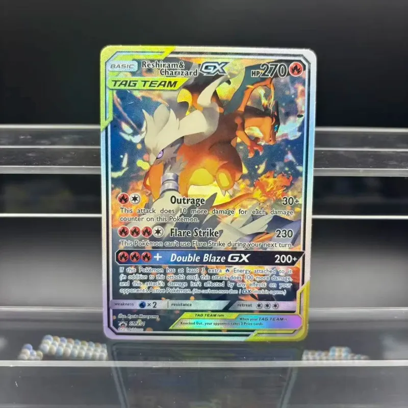 Cartões de coleção diy zekrom umbreon espeon mewtwo gx en auto feito cartão único clássico jogo anime cartão presente brinquedo
