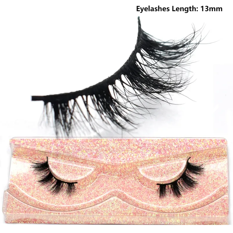 Half Eye Lashes Natural 3D Mink Short False Eyelashes Fluffy Wispy Cross Strip Fake Lashes Soft Half Eyelashes Extension Makeup — image 35