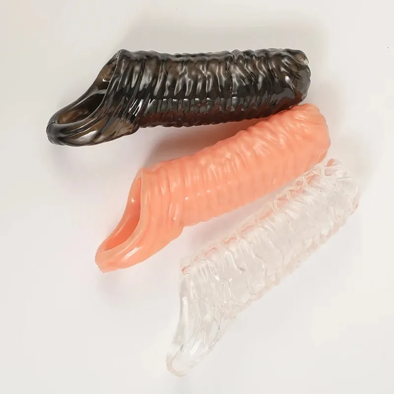 Bloqueio anel de pênis extensão manga reutilizável anéis penianos atrasar a ejaculação preservativos masculino pênis brinquedos sexuais para homens adulto 18 sem vibrador