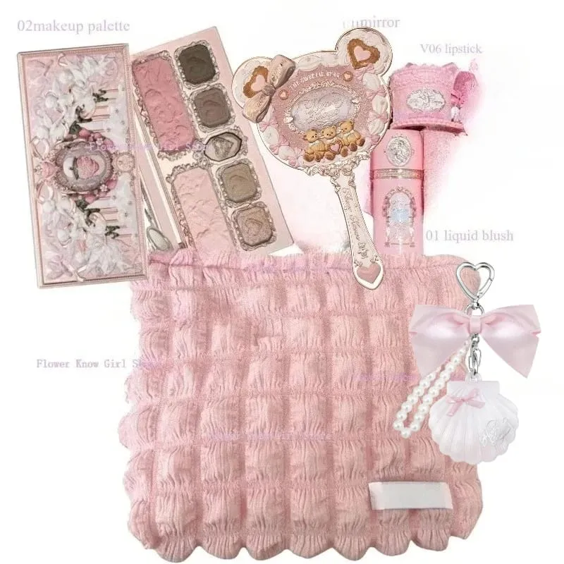 Flower Knows ALL IN ONE Makeup Kit Full Professional Face Palette Blush Eyeshadow Lip Cream Solid Perfume Sets