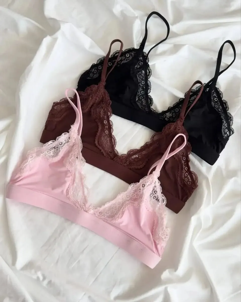 Sutiã de renda bonito conjunto sólido feminino combinação livre sutiãs de alça ajustável + calcinha de cintura baixa chique simples alta elasticidade conjuntos de lingerie