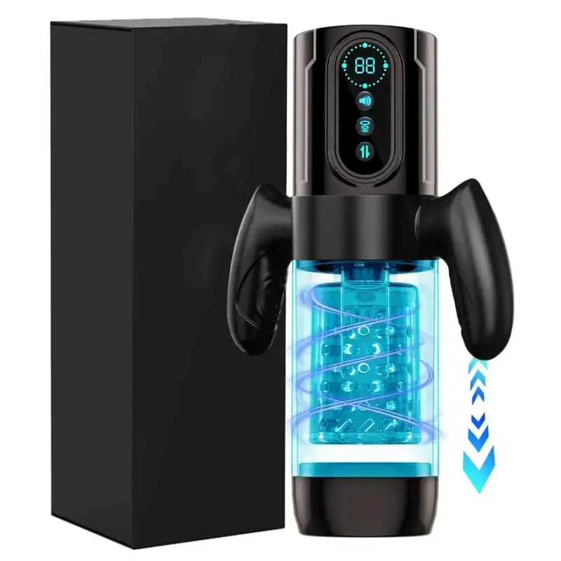 Pistão rotativo de alta velocidade, impulso automático, masturbador, vagina telescópica, boquete, masturbação, brinquedos sexuais para homens 18 — image 9
