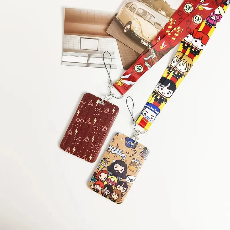 Credential Holder American Anime Lanyards for Key Neck Strap For Card Badge Gym Keychain Keyring Accessories Gifts