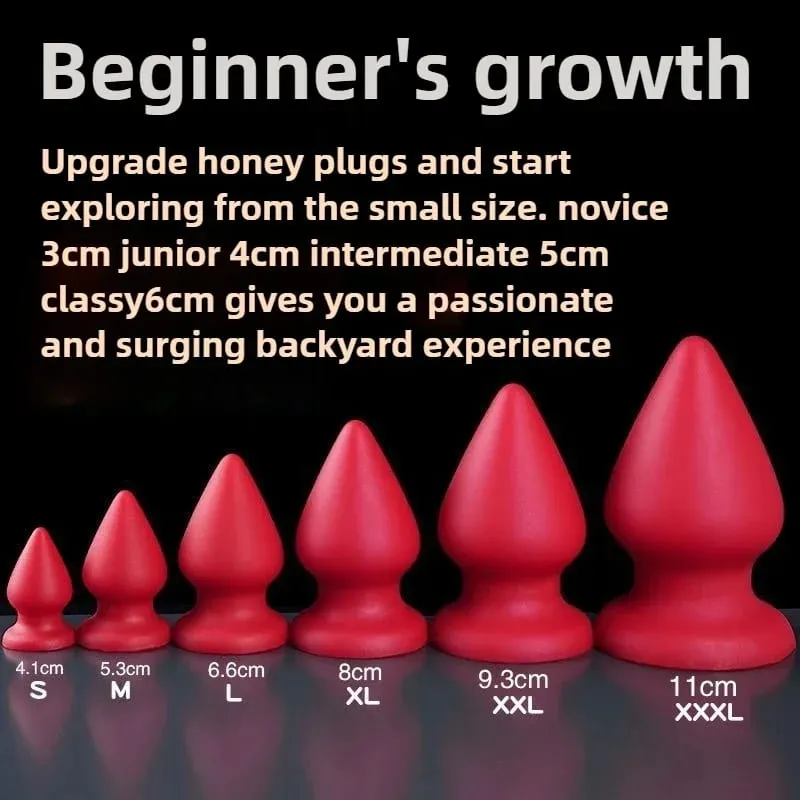 Enorme plugue anal líquido silicone macio cônico butt plug grandes vibradores anais para mulheres homens g-ponto/massagem de próstata 18 + brinquedos sexuais