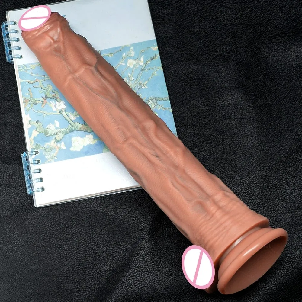 Realista 5 tamanhos grande vibrador de silicone ventosa enorme pênis casais masturbação galo macio mulher homem anal adulto brinquedo sexo