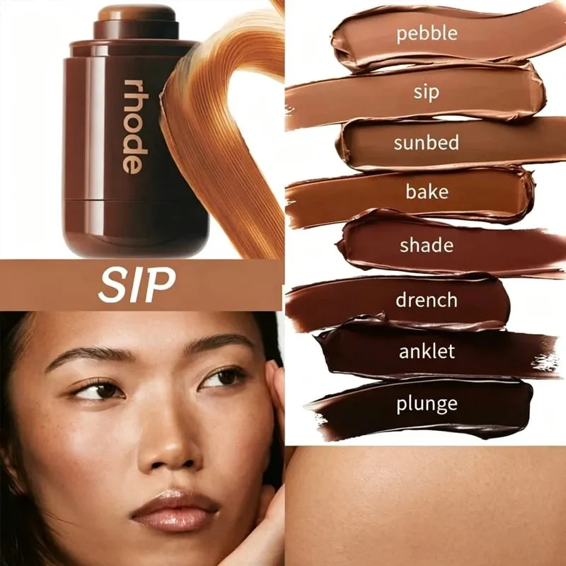 Contour Bronzer Stick Non-fading Waterproof Pocket Blusher LipBoost Lip Gloss Moisturizing Colada Lipstick Eye Patch