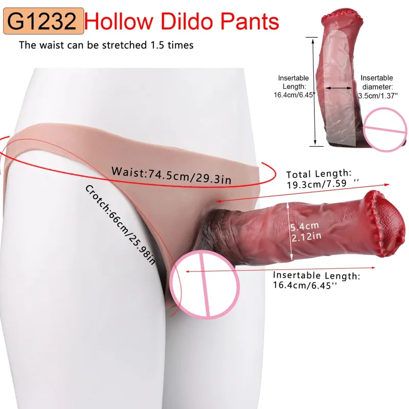 Masculino cinta-on longo oco vibrador ultra realista pênis estender manga calças насадка на член masculino galo capa brinquedos sexuais