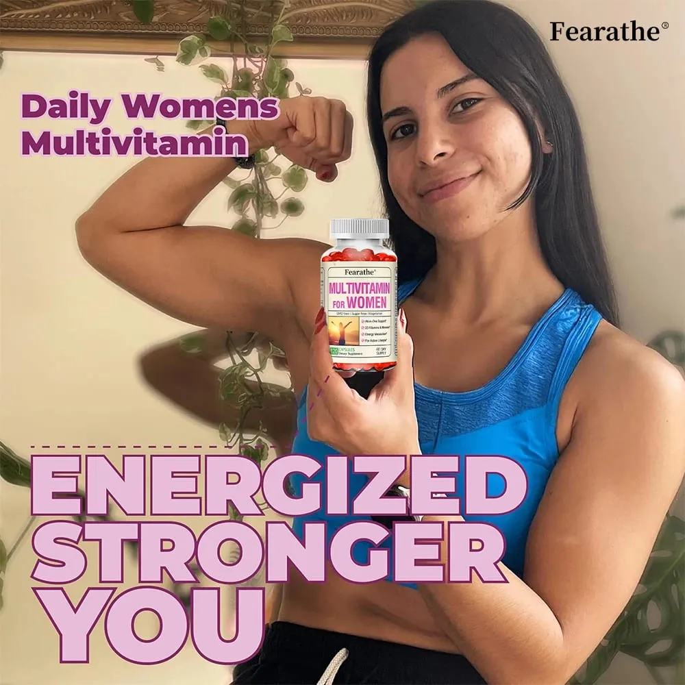 Women's Daily Multi Capsules - Antioxidant Daily Multivitamin To Support Energy and Immune Health - 120 Capsules