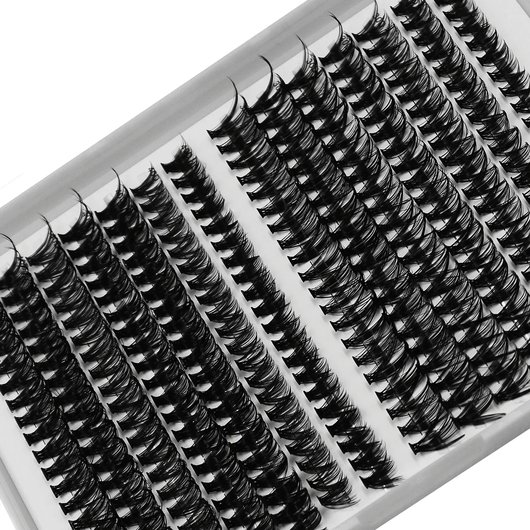 280 pçs 30d 40d cílios individuais cluster fino reutilizáveis ​​cílios postiços diy extensão de chicote 9-15mm comprimento da mistura para maquiagem dos olhos
