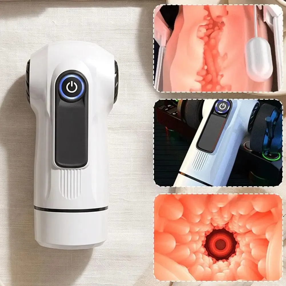 Dispositivo de treinamento masculino usb carga rápida brinquedo adulto avião copo sensual forte vibração três idiomas controle de voz mais rápido