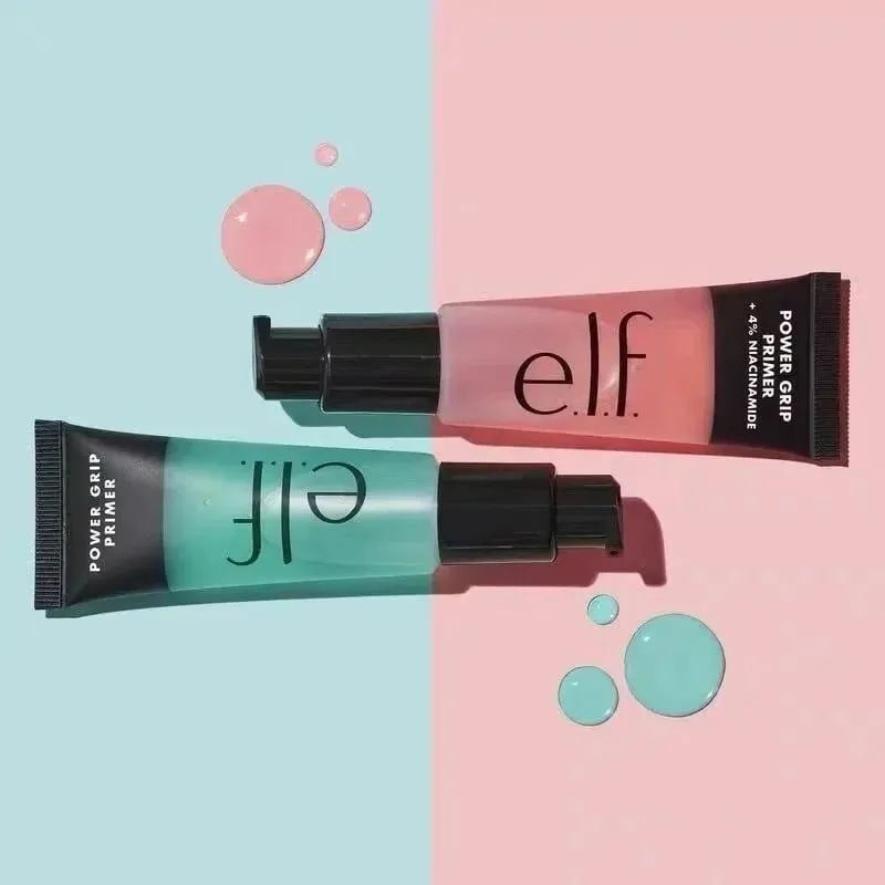 Elf Pra Solek Hijau dan Merah Jambu Warna Kulit Sekata Asas Pelembap dan Pengasingan Tahan Lama Semburan Kemasan Cecair Foundation Essence
