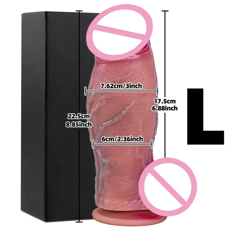 Realistic Big Dildo Huge Fake Penis With Suction Cup Flexible Artifical Dick Female Vagina Anal Masturbation For Lesbain Sex Toy