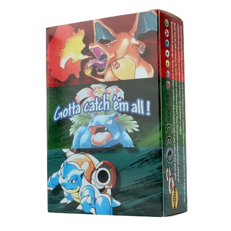 Cartão pokémon de primeira geração, 151 peças, 1996, charizard, pikachu, mewtwo, blastoise, brinquedos, versão em inglês, versão francesa