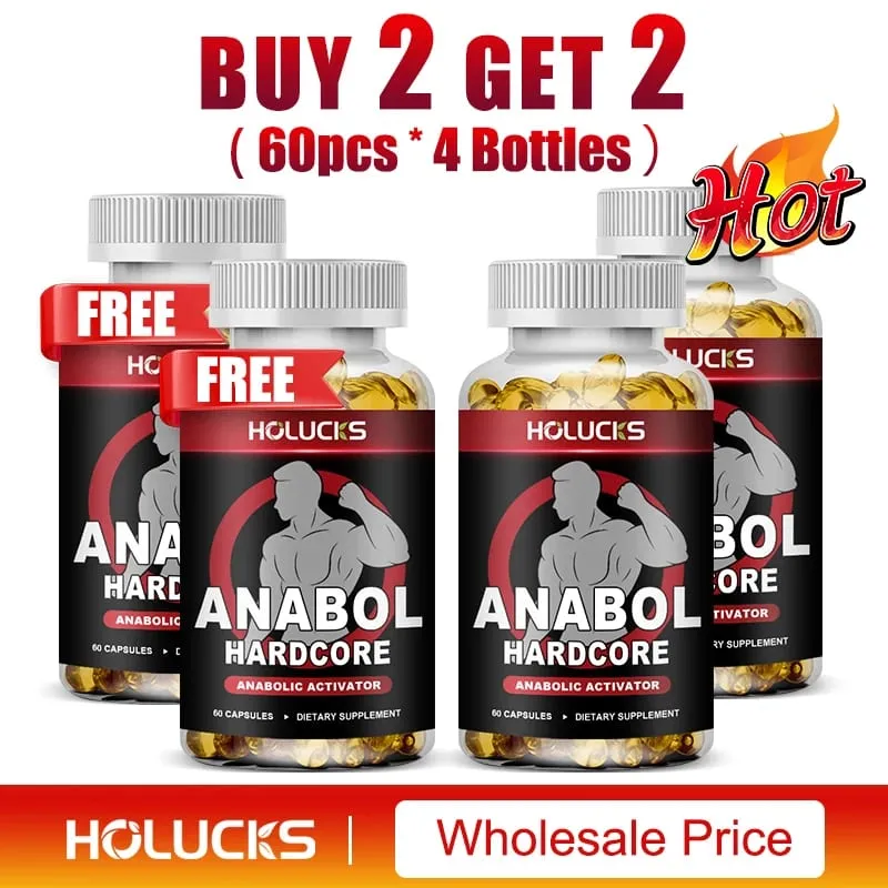 Anabol Hardcore Suplemento de Crescimento Muscular para Homens Construir Magra Densa, Alto Desempenho, Melhorando o Apoio à Saúde Geral