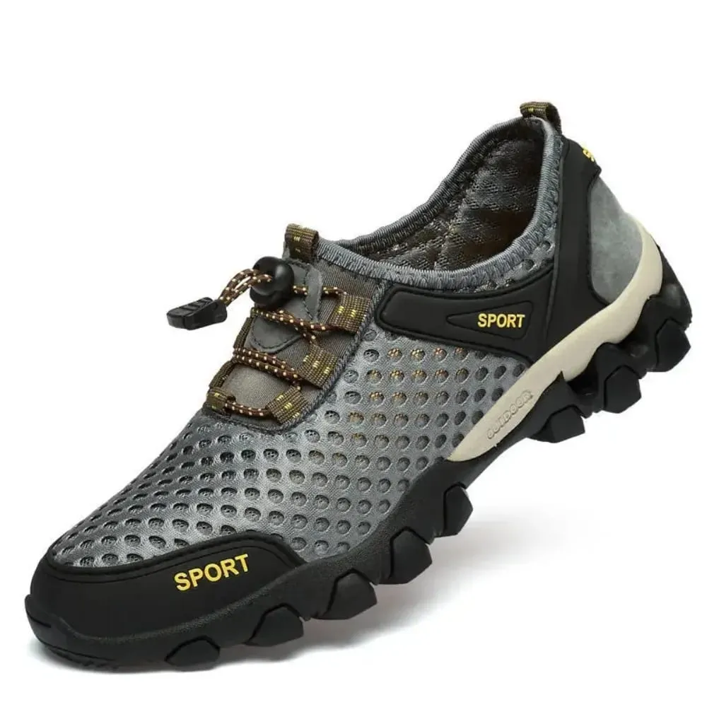 Malha respirável verão masculino plataforma tênis leve casual mocassins sapatos para corrida tênis caminhadas ao ar livre uso diário