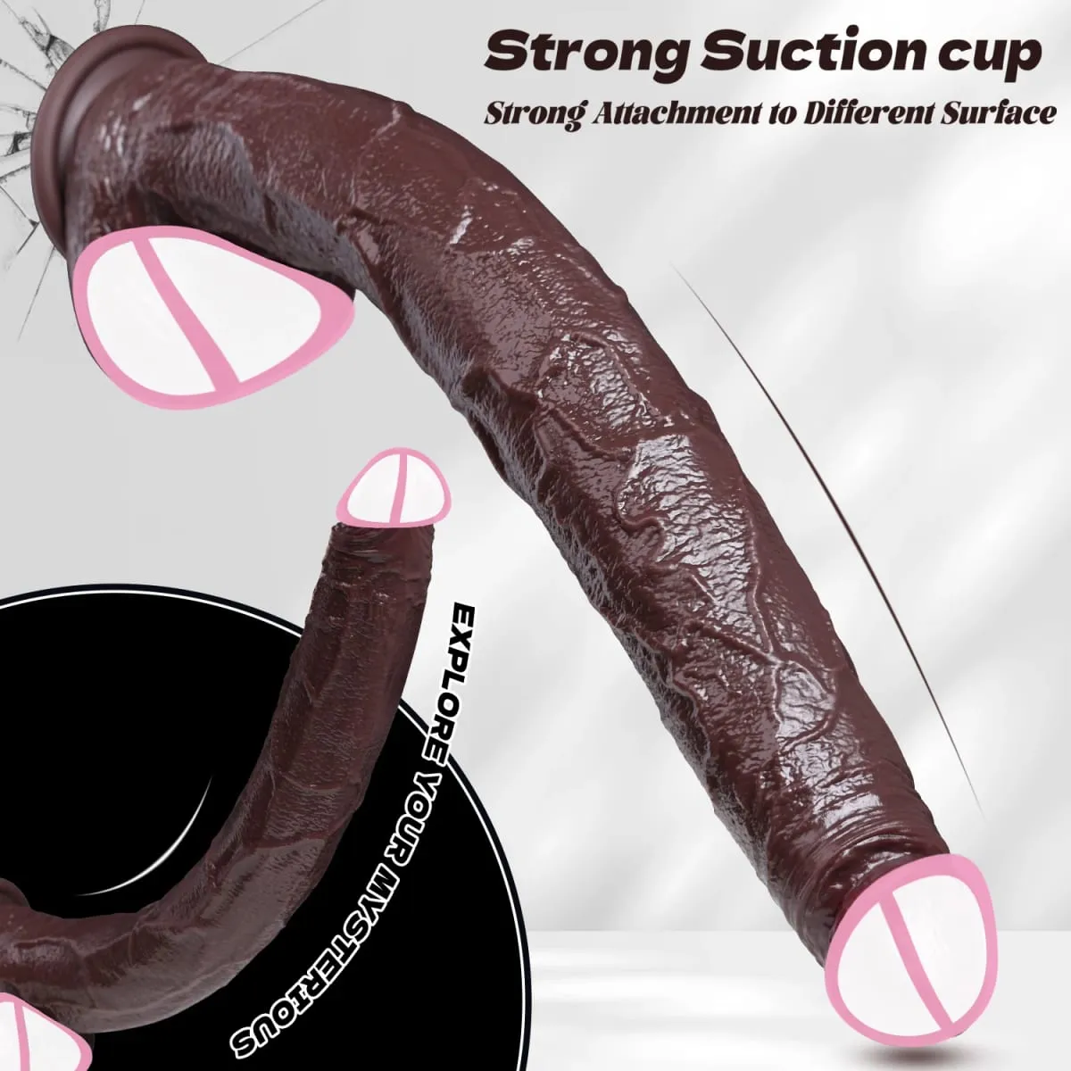 Ealistic longo vibrador preto anal plug com ventosa longo pênis butt plug brinquedo sexual para homens mulheres phallus anal dilatador estimulação