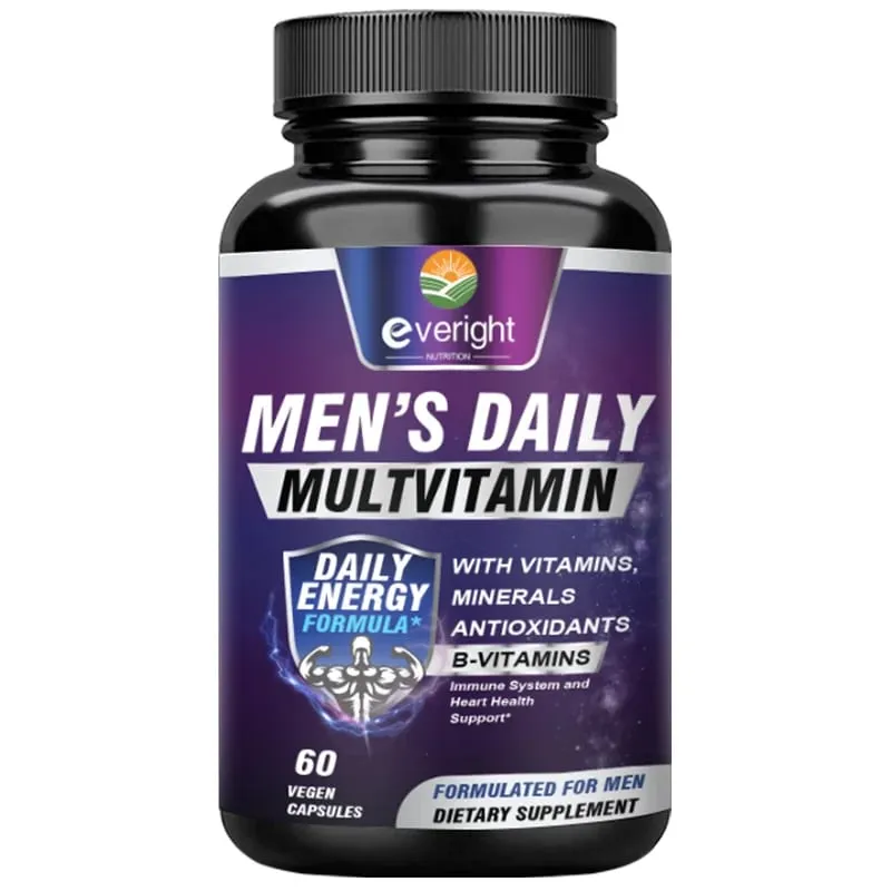 Multivitamínico Masculino – Reforço Imunológico com Vitaminas A B12 C D | Energia Diária e Não-OGM