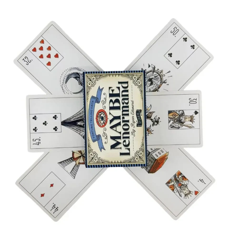 Maybe Lenormand Oracle Cards Deck For Family Party High Quality Fortune Telling Divination Tarot Deck Cards