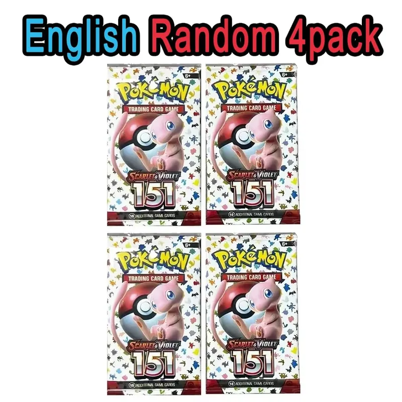 ** 360 unidades EnglishPokémonCards SunMoon Destinado PSrismatic Evolutions Scarlet Violet 151 PALDEAN Booster Battle Transaction Card