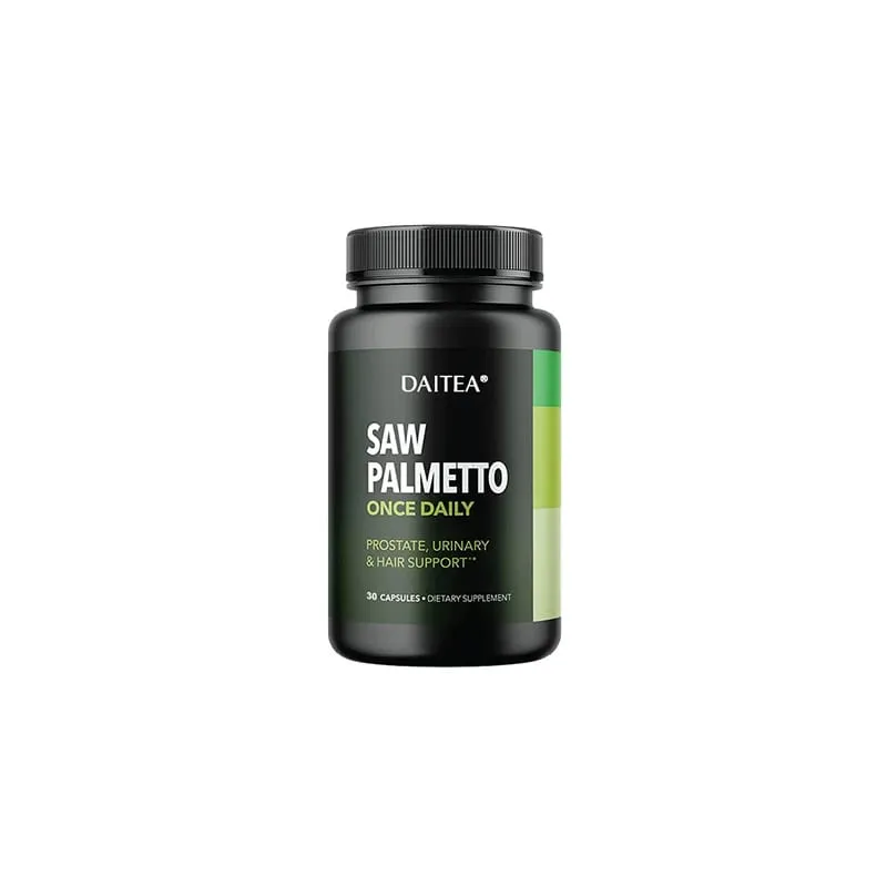 Daitea viu cápsula de palma da próstata suplemento de saúde suporte do trato urinário suporte de saúde da bexiga promover o crescimento do cabelo