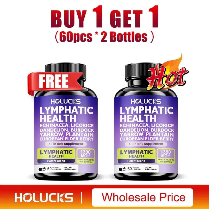 Cápsulas linfáticas 1300 mg, suplemento de suporte, ajuda ao equilíbrio hormonal lipedema, desintoxicação natural para pele clara e vitalidade