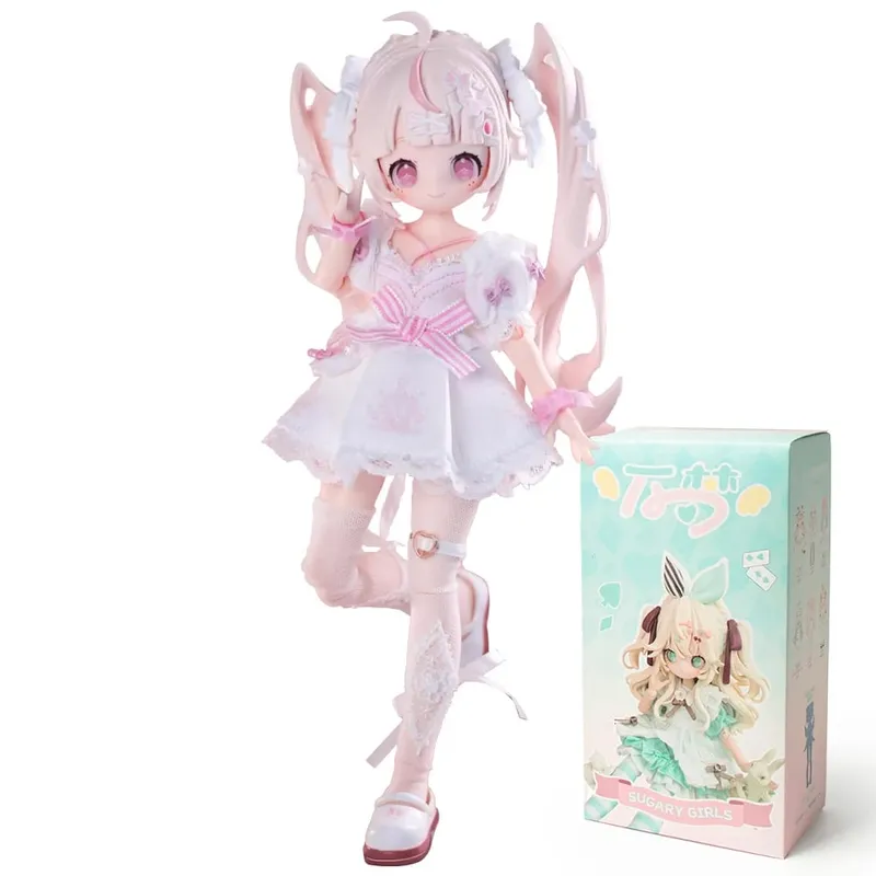 Em estoque wanmeng açucarado 1/8mjd caixa cega articulações móveis boneca figura de ação boneca brinquedo da moda ornamentos figura bonito presente