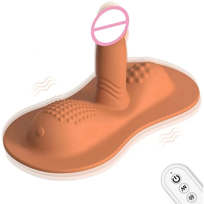 Almofada estilo feminino vibrador vibrador controle remoto 10 modos clitoral anal g-ponto estimulador masturbador feminino brinquedo sexual para mulher