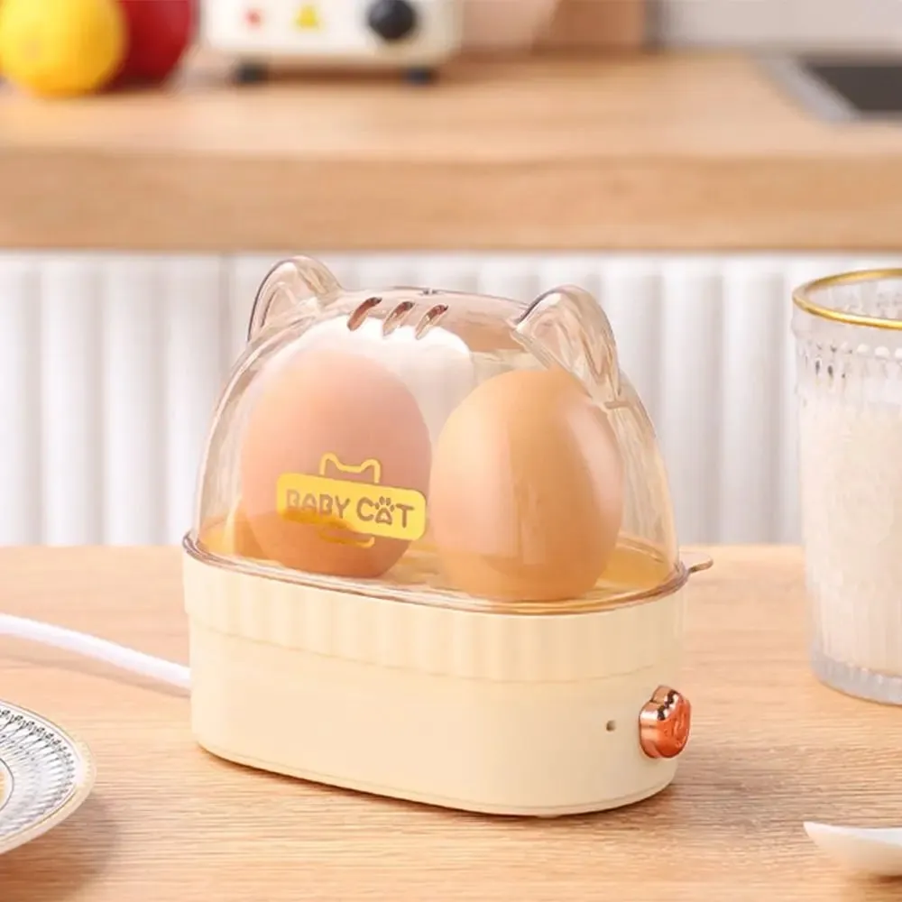 Máquina automática de desligamento de ovos, forma de gato, caçador de ovos, panela de alimentos, vaporizador de alimentos, café da manhã, cozinha doméstica — image 10
