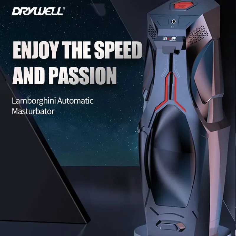 DRY WELL Automatic Thrusting Male Masturbator Pusher Speed Control Realistic Vagina HIFI Bluetooth Speaker Sex Toys for Men