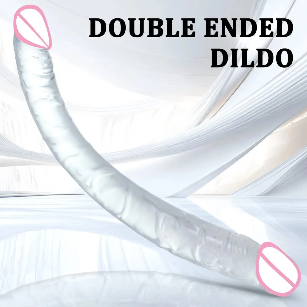 Vibrador longo de ponta dupla, ferramentas lésbicas, pênis realista, masturbador feminino, pau falso, anal vaginal, brinquedos sexuais adultos para mulheres e homens