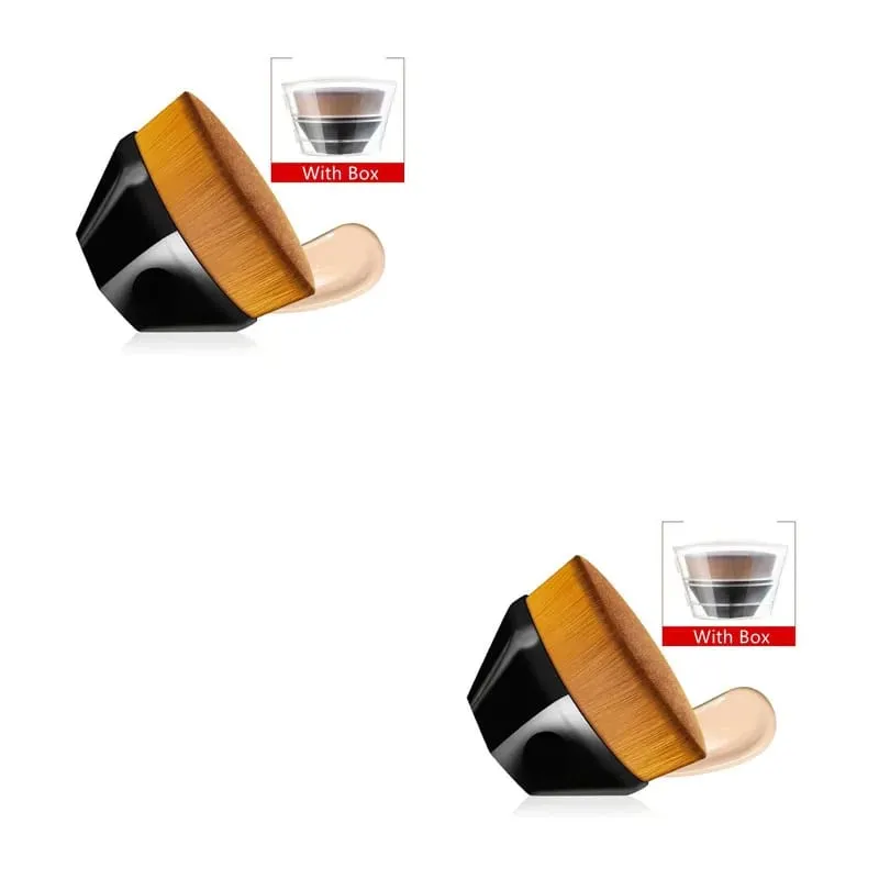 Novo pincel mágico de maquiagem beleza pó rosto blush pincéis portátil profissional escova de fundação grande cosméticos base macia compõem