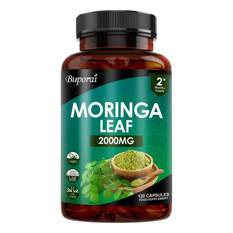 辣木葉膠囊 - 支持消化和腸道健康 抗氧化劑 滋養皮膚 提高能量水平