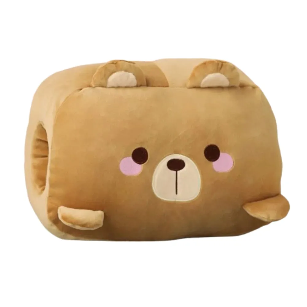 Criativo brinquedo de pelúcia mão mais quente travesseiro de pelúcia manter quente super macio escritório nap travesseiro dos desenhos animados animal brinquedo de pelúcia inverno