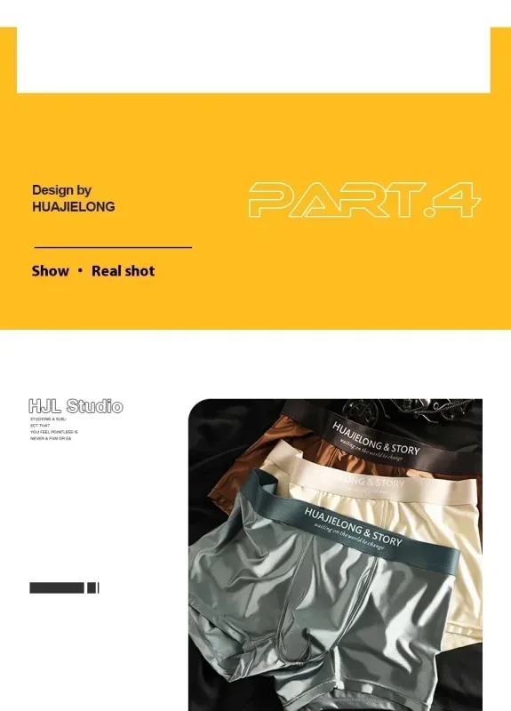 1/3 pçs masculino fresco gelo seda boxers shorts verão cetim-como sólida cuecas pele amigável malha respirável virilha roupa interior masculina
