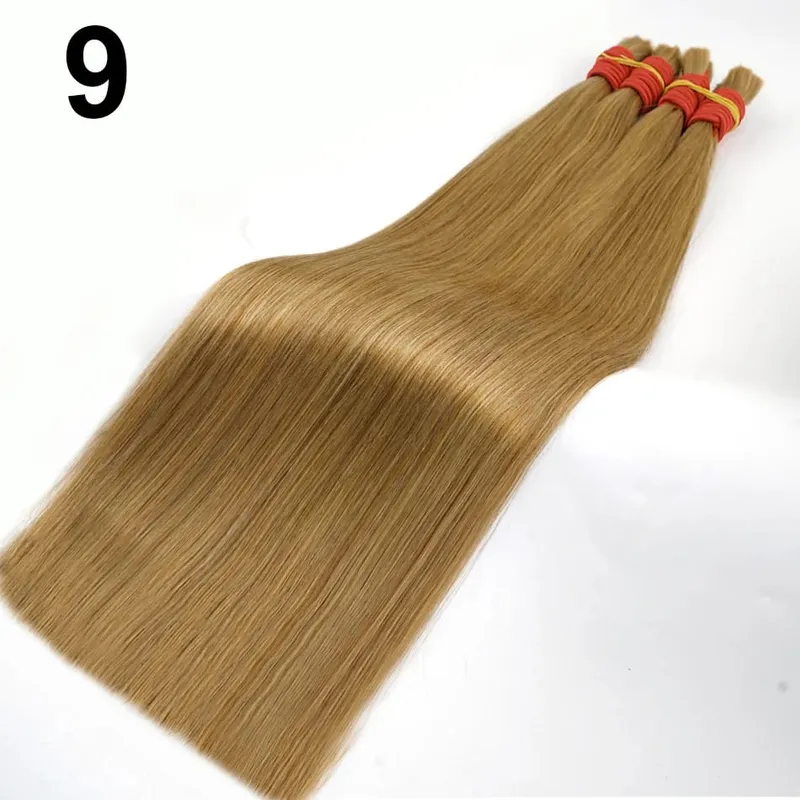 Kein Schuss, 100 % Echthaar-Extensions, Remy-Echthaar, unverarbeitetes natürliches schwarzes indisches Jungfrau-Haar, geflochten für Frauen