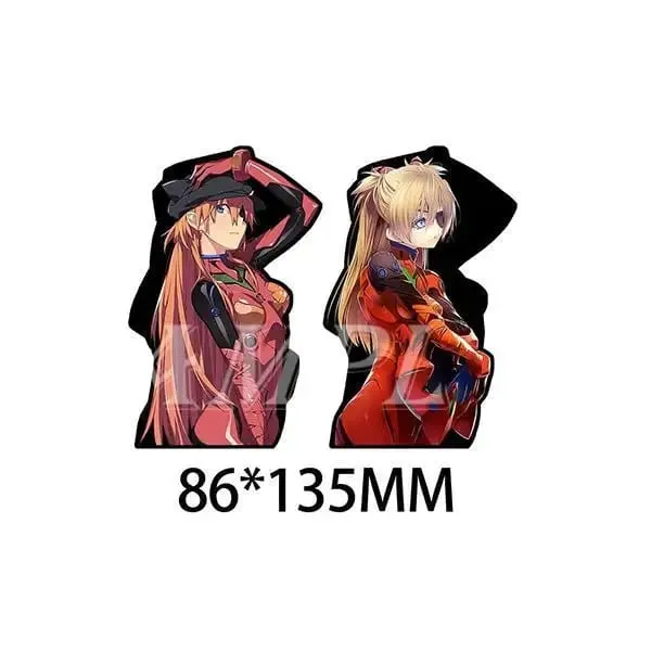 Neon Genesis Evangelion Ayanami Rei Asuka personalizado criativo desenho animado carro decoração de mesa adesivo de descoloração à prova d'água