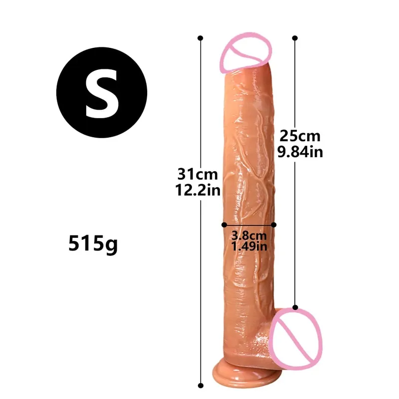Super longo pênis macio silicone vibrador butt plug massageador de próstata enorme vagina anal vibrador ventosa adulto brinquedos sexuais para mulheres homens