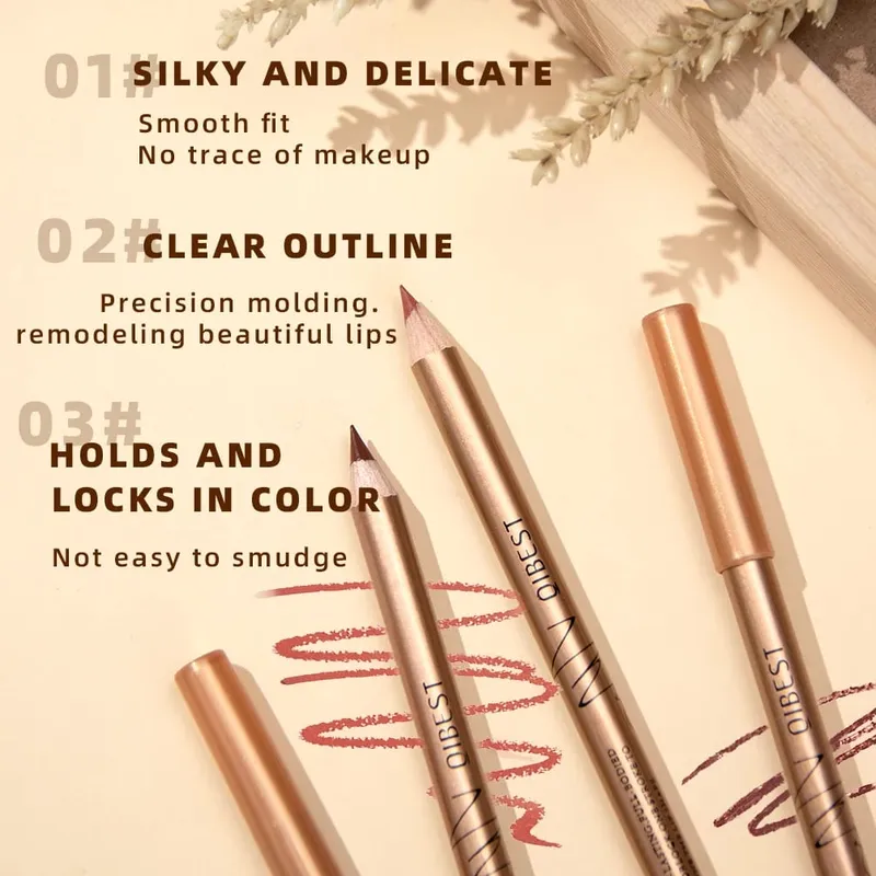 12 PCS Lipliner Sets Waterproof Matte Lip Pencil Lipstick Lasting Lip Liner Pen Smooth Nude Lipstick Pen For Cosmetics