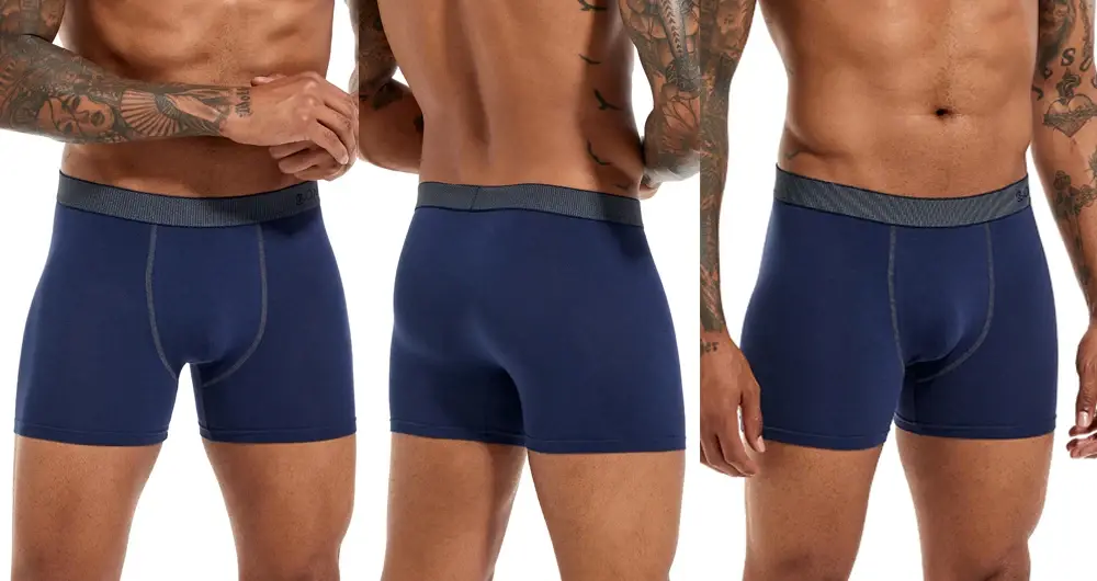 6pcs/pack Boxer Briefs Solid Color Men's Panties Cotton Underwear Men Underpants Letter Elastic Waistband Man Undrewear Shorts